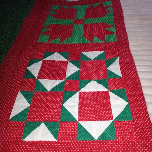 Handmade Holiday Christmas Quilt - Picture 6 of 8